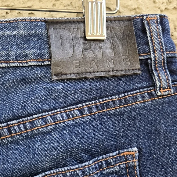 DKNY Dark Denim Mini Skirt - Picture 7 of 8